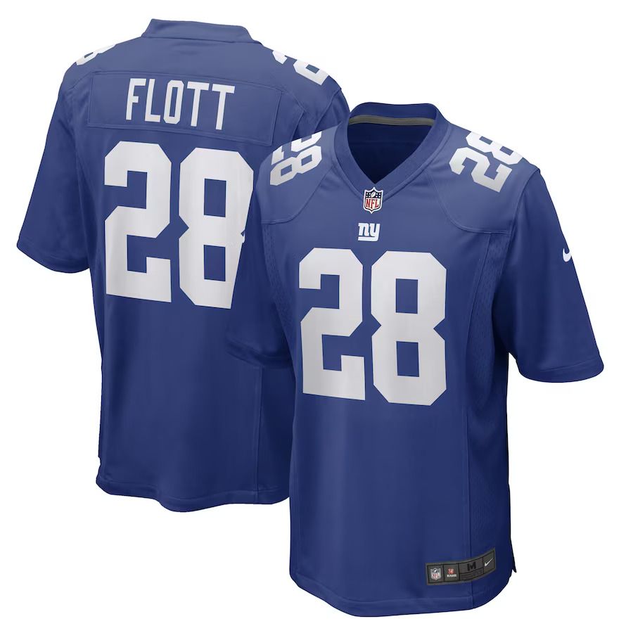 Men New York Giants #28 Cor Dale Flott Nike Royal Game Player NFL Jersey